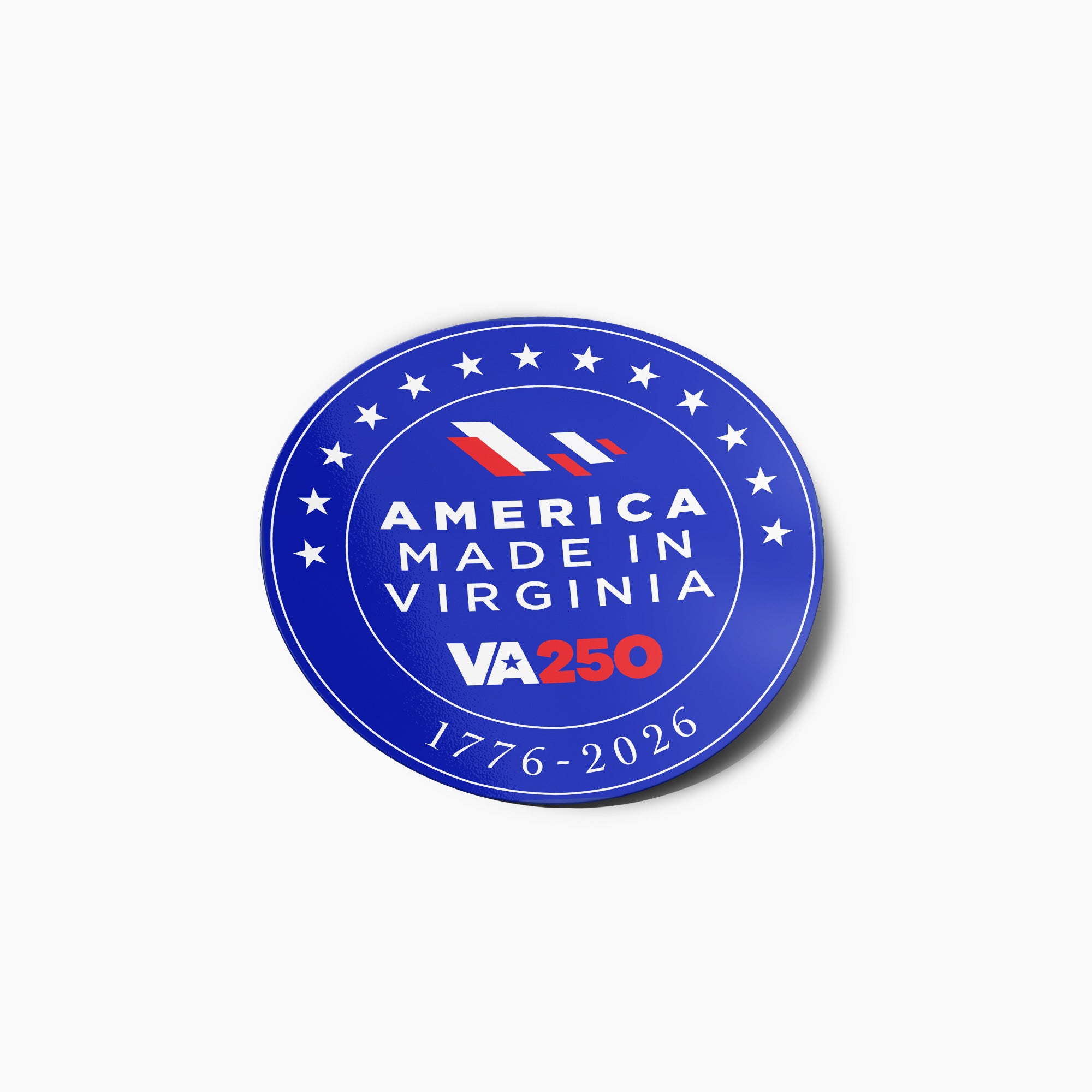 America Made In Virginia Sticker, Round – American Made In Virginia ...